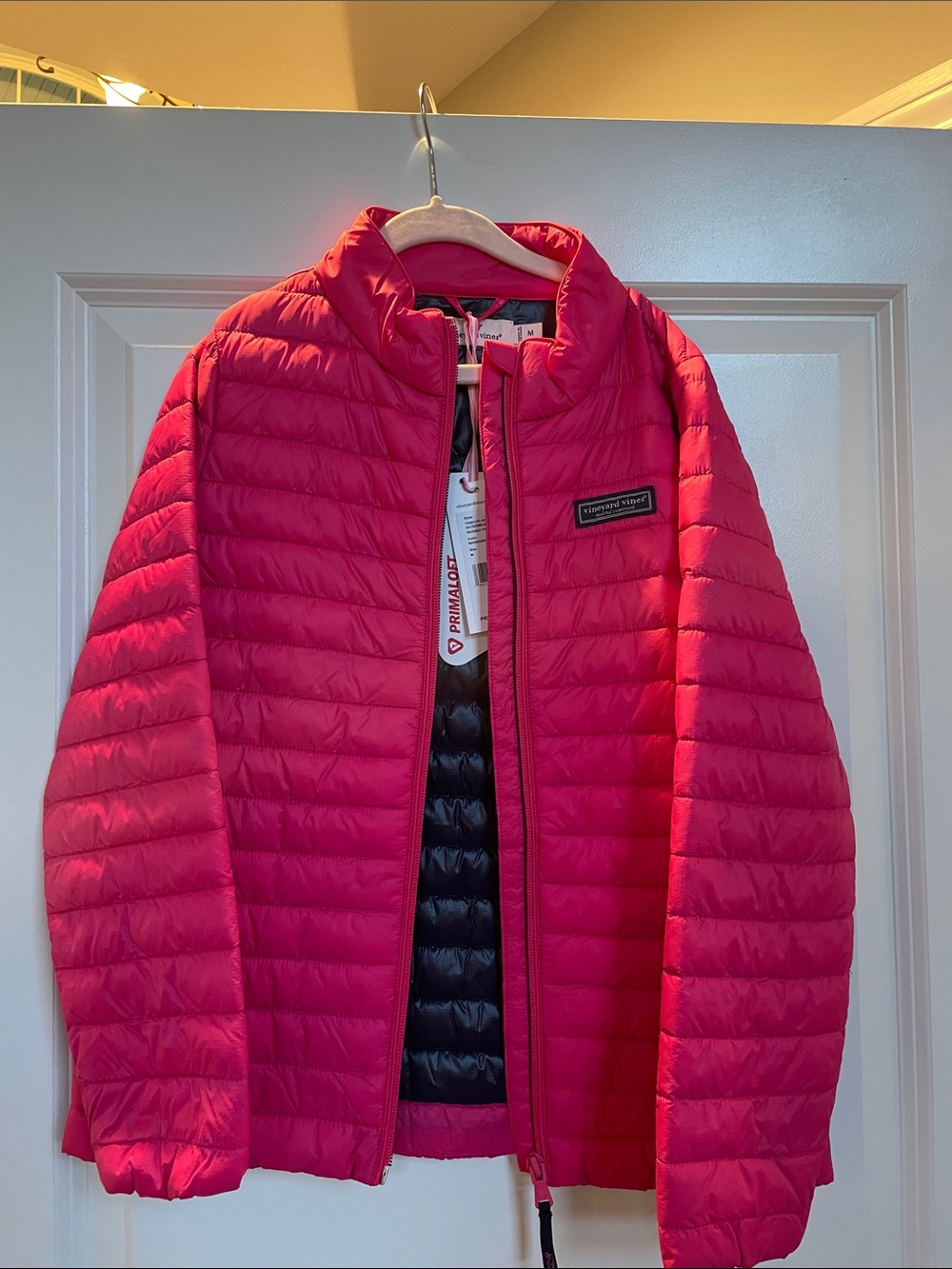 Vineyard Vines Kids Hot Pink Packable Puffer Jacket